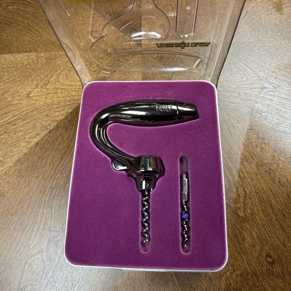 BUILT WINE RATCHET MAGNUM 4-PIECE Corkscrew SET With Interchangeable Screwbits - Picture 2 of 5